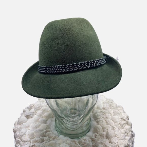 Vintage Forrest Green Fedora - Picture 1 of 8
